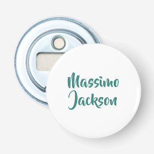 Professioneel Minimalistisch Aangepaste Naam Button Flesopener