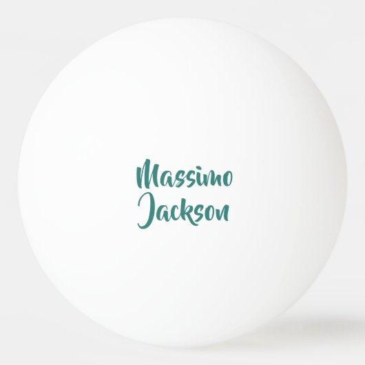 Professioneel Minimalistisch Aangepaste Naam Pingpongbal (Voorkant)