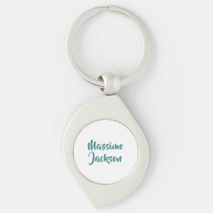 Professioneel Minimalistisch Aangepaste Naam Sleutelhanger