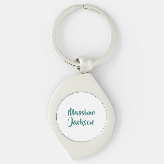 Professioneel Minimalistisch Aangepaste Naam Sleutelhanger (Voorkant)