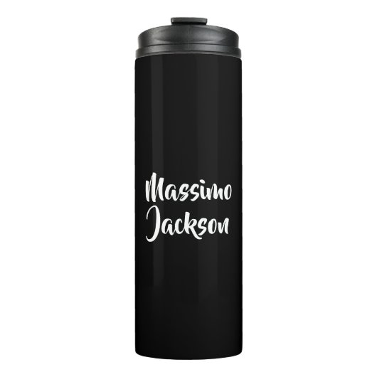 Professioneel Minimalistisch Aangepaste Naam Thermosbeker (Voorkant)