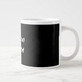 Professioneel Minimalistisch Aanpasbare Naam Grote Koffiekop (Rechts)
