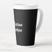 Professioneel Minimalistisch Aanpasbare Naam Latte Mok (Rechterhoek)