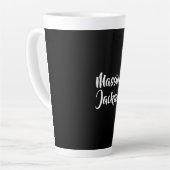 Professioneel Minimalistisch Aanpasbare Naam Latte Mok (Linkerhoek)