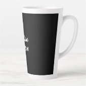 Professioneel Minimalistisch Aanpasbare Naam Latte Mok (Rechts)