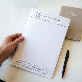Professioneel Minimalistisch Bedrijf Met Logo Briefhoofd