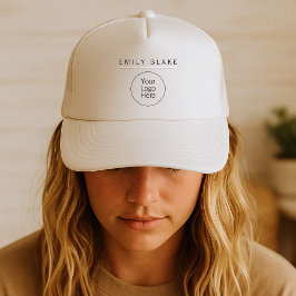 Professioneel Minimalistisch Bedrijf Trucker Pet