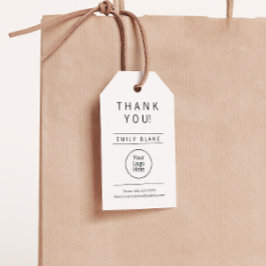 Professioneel Minimalistisch Bedrijfs Hangtag Cadeaulabel