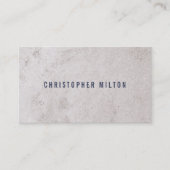 Professioneel minimalistisch blauw Faux Stone Cons Visitekaartje (Voorkant)