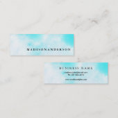 Professioneel, minimalistisch, bruin kraftzand mini visitekaartje (Voorkant / Achterkant)