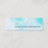 Professioneel, minimalistisch, bruin kraftzand mini visitekaartje (Voorkant)