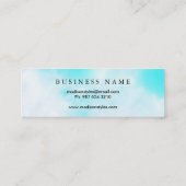 Professioneel, minimalistisch, bruin kraftzand mini visitekaartje (Achterkant)