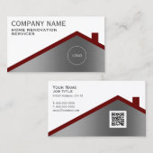 Professioneel minimalistisch dak visitekaartje (Voorkant / Achterkant)