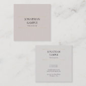 Professioneel minimalistisch design elegante lapto vierkante visitekaartje (Voorkant / Achterkant)