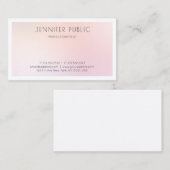Professioneel minimalistisch design elegante luxe visitekaartje (Voorkant / Achterkant)