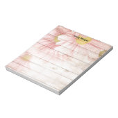 Professioneel Minimalistisch Eenvoudig Bloemmotief Notitieblok (Linkerzijde)