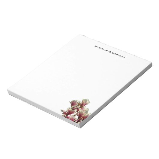 Professioneel Minimalistisch Eenvoudig Modern Bloe Notitieblok (Linkerzijde)