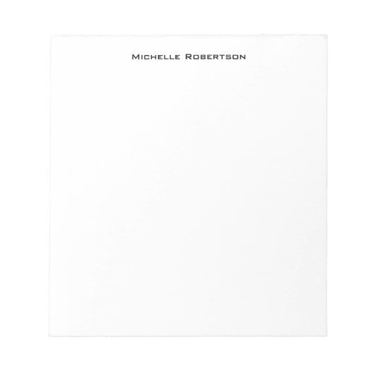 Professioneel Minimalistisch Eenvoudig Modern Notitieblok (Voorkant)