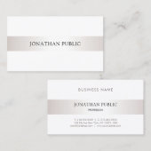 Professioneel minimalistisch elegant design chic-p visitekaartje (Voorkant / Achterkant)
