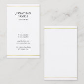Professioneel minimalistisch elegant design modern visitekaartje (Voorkant / Achterkant)