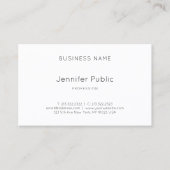 Professioneel minimalistisch elegant design modern visitekaartje (Voorkant)