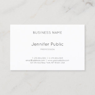Professioneel minimalistisch elegant design modern visitekaartje