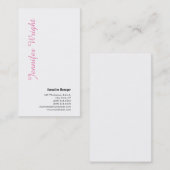 Professioneel minimalistisch, elegant modern visitekaartje (Voorkant / Achterkant)