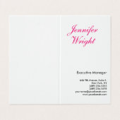 Professioneel minimalistisch, elegant modern visitekaartje (Buitenkant ongevouwen)