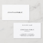 Professioneel minimalistisch elegant Smart Trendy Visitekaartje (Voorkant / Achterkant)