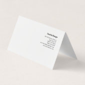 Professioneel minimalistisch feministisch handschr visitekaartje (Achterkant)