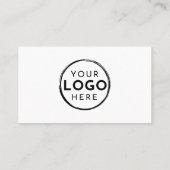 Professioneel minimalistisch fotobedrijf Uw Logo Visitekaartje (Achterkant)