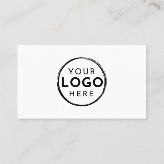 Professioneel minimalistisch fotobedrijf Uw Logo Visitekaartje (Achterkant)