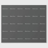 Professioneel Minimalistisch Grijs Modern Letterty Cadeaupapier (Vlak)