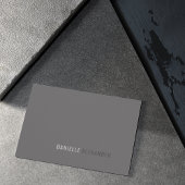 Professioneel minimalistisch grijs Visitekaartje