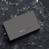 Professioneel minimalistisch grijs Visitekaartje