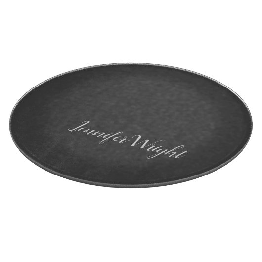 Professioneel minimalistisch handschrift grijs snijplank (Hoek)