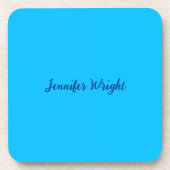 Professioneel minimalistisch handschrift hemelsbla bier onderzetter (Voorkant)