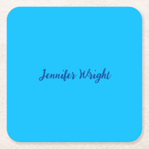 Professioneel minimalistisch handschrift hemelsbla kartonnen onderzetters