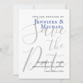 Professioneel minimalistisch huwelijk save the date (Voorkant)