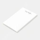 Professioneel, minimalistisch, klassiek handschrif post-it® notes (Schuin)