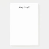 Professioneel, minimalistisch, klassiek handschrif post-it® notes (Voorkant)