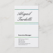 Professioneel minimalistisch klassiek handschrift visitekaartje (Voorkant)