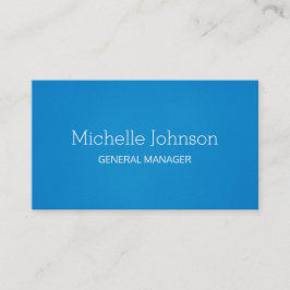 Professioneel minimalistisch korrelig blauw visitekaartje