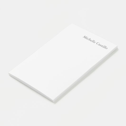 Professioneel minimalistisch licht grijs modern post-it® notes (Schuin)