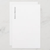 Professioneel minimalistisch model briefpapier (Voorkant / Achterkant)