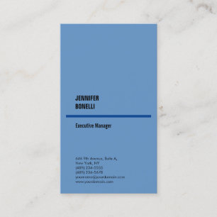 Professioneel, minimalistisch, modern blauw grijs visitekaartje