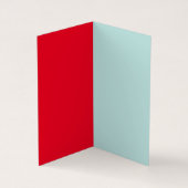 Professioneel minimalistisch modern blauw rood visitekaartje (Binnen)