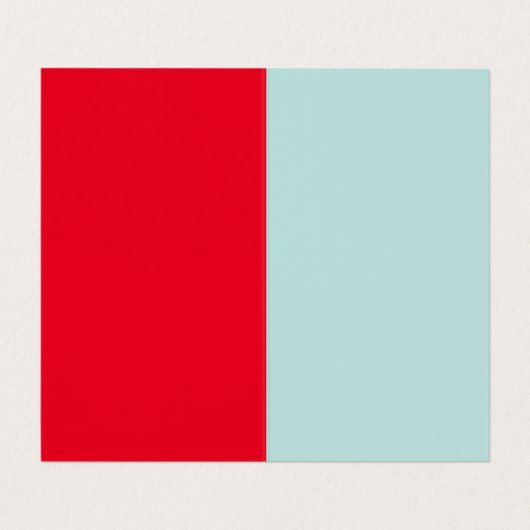 Professioneel minimalistisch modern blauw rood visitekaartje (Binnenkant ongevouwen)