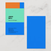 Professioneel, minimalistisch, modern blauw visitekaartje