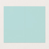 Professioneel minimalistisch modern blauw visitekaartje (Binnenkant ongevouwen)